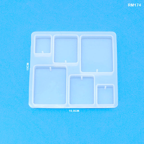 3 Different Size Rectangle Silicone Mold with Hole