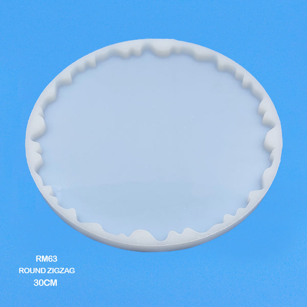 Round Zigzag Silicone Mold